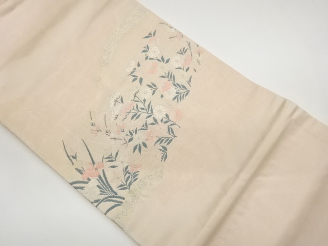 JAPANESE NAGOYA OBI / WOVEN FLOWER